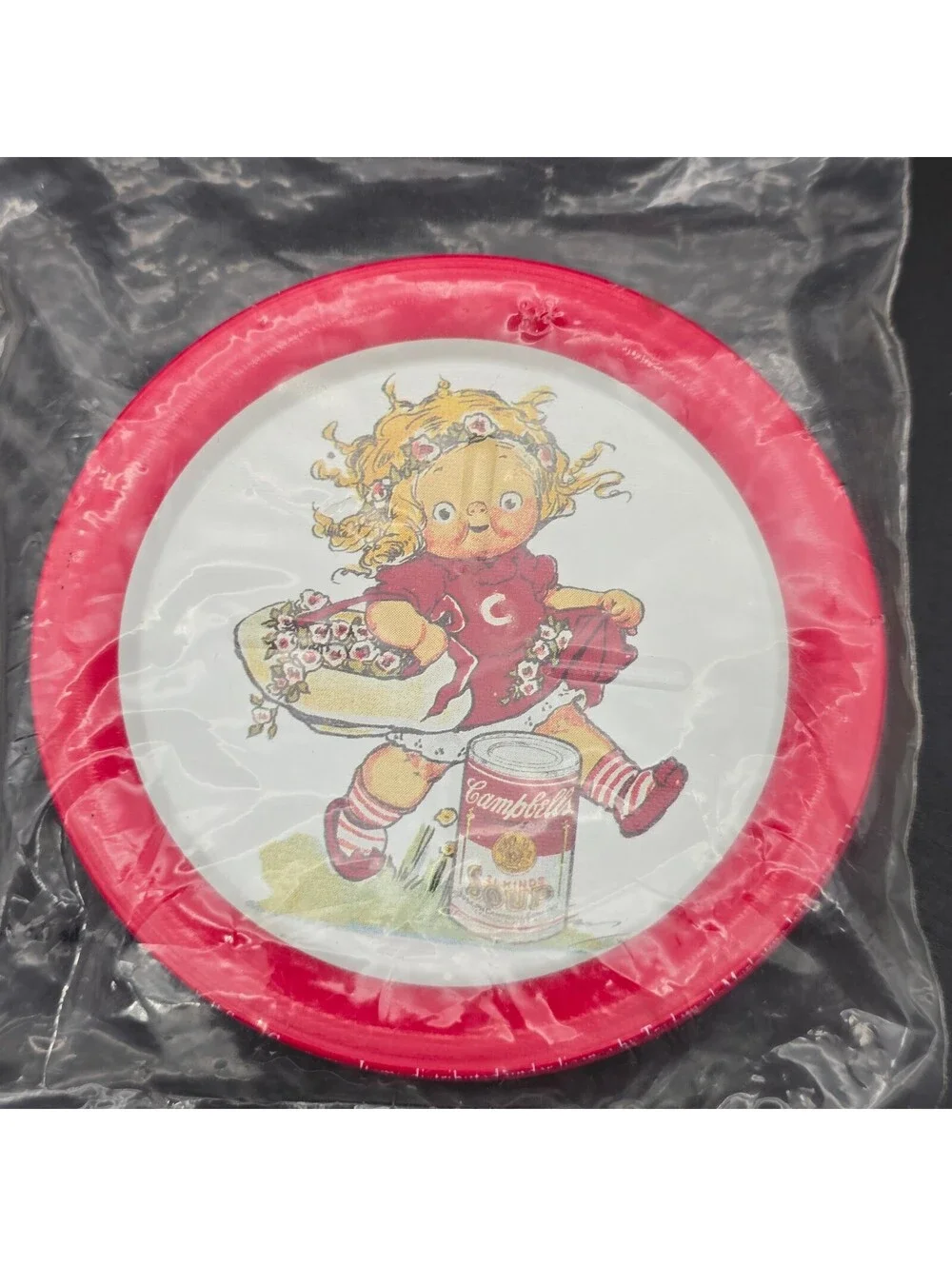 Vintage 1993 Campbell Kids Metal Coasters Set of 6 Different Designs Sealed NOS